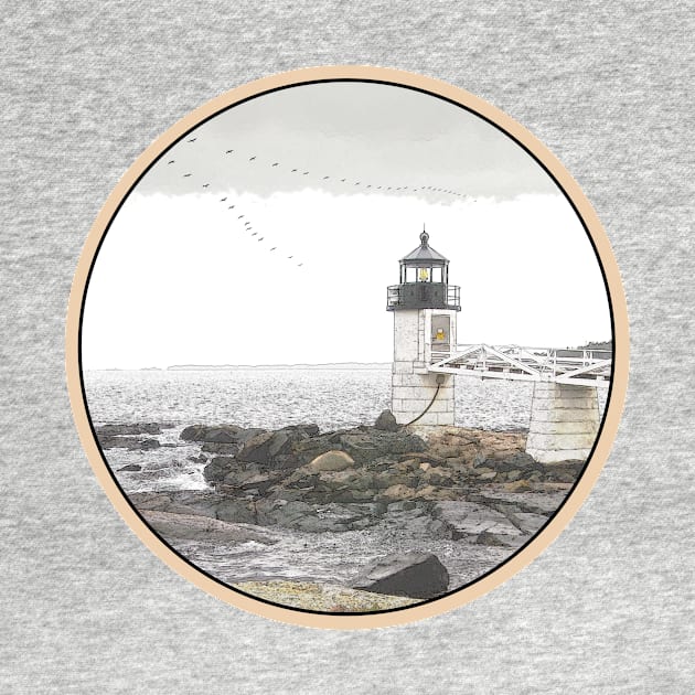 Maine - Marshall Lighthouse by Alpen Designs